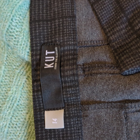 Kut From The Kloth Gray plaid Mia Skinny Pants - Picture 4 of 5